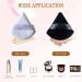 Triangle Velour Powder Puffs 6 Pcs Face Makeup Powder Puffs for Daily Makeup Beauty Makeup Tools Makeup Puff for Loose Powder Soft Black White - Buy Online on GoSupps.com