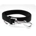 Twinkys dog style dog leash rubbed 20 mm wide for dogs up to 50 kg - without hand loop 1 meter black made in Germany 1 meter black 20 mm to 50 kg