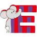 Wooden Letter E Elephant by Orange Tree Toys - Personalized Baby Name Decor for Safari Nursery & Kids Bedroom - Buy Online on GoSupps.com