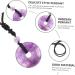 Clispeed 2St Amethyst Necklace with Safety Buckle | Crystal Coin Jewelry for Men & Women - International Shipping - Buy Online on GoSupps.com