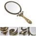 FRCOLOR Vintage Brass Mirror Folding Double-Sided Mirror Handheld Makeup Mirror Metal Cosmetic Mirror for Women Girls - Buy Online on GoSupps.com