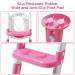 Potty Training Seat with Step Stool Ladder  Potty Training Toilet Seat for Boys Girls Kids Toddlers  Soft Cushion  Safety Handle  Anti-slip Step Pads  Baby Toddler Potty Seat for Toilet Baby Pink - Buy Online on GoSupps.com