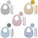 GLASSNOBLE Pacifier Chain & Baby Bib Clips Set - Double-Sided Nipple Holder | International Shipping - Buy Online on GoSupps.com