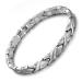 Jeracol Titanium Magnetic Bracelets for Women Bracelets Titanium Magnetic Brazaletes with 3500 Gauss Magnets Adjustable Wristband with Removal Tool & Jewellry Gift Box Silver