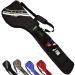 Golf Sunday Bag for Golf Clubs Carry Bags Black Lightweight Waterproof for Men Women, Portable Pencil Bag for Driving Range and Course Golf Travel Bag