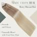Laavoo Real Hair Microring Extensions - Blond Ombre Micro Loop 40cm | 1g/S Balayage & Platinblond | 50 Strands #Nordic - Buy Online on GoSupps.com