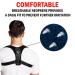 Stayfit Posture Corrector: Adjustable Unisex Back Brace for Upper Back Pain Relief and Support - Spine Neck Straightener Strap in Black - Buy Online on GoSupps.com