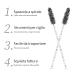 Buy MSQ 50-Piece Disposable Mascara Brushes - Eyelash & Eyebrow Applicators for Salons & Home Use - Buy Online on GoSupps.com