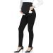 PACBREEZE Women's Maternity Jeans Over The Belly Slim Stretchy High Waist Denim Skinny Pants with Pockets 03: Black XXL