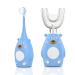 Kids Electric Toothbrush U Shaped  Children Smart Sonic Full Mouth Toddler Toothbrush - Rechargeable Kids Electric Toothbrush with 2 Brush Heads for Age 3-12 Blue