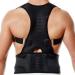Adjustable Back Posture Male Female Magnetic Support Nylon Elastic Brace Belt Home Office Sport Neck Brace Black S