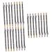 Healeved 24 Pcs Wooden Makeup Pencils Eyebrow Makeup Tool Eyeliner Sharpener 1 count (Pack of 1) Blackx3pcs