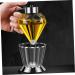 Zerodeko Oil Can Olive Oil Pot Oiler Soy Sauce Bottle Soy Sauce Dispenser Olive Oil Jar Kitchen Oil Dispenser Cruet Bottle Oil Press Glass Bottle Oil Storage Vinegar Bottle Stainless Steel 15X8.5X8.5CM Black - Buy Online on GoSupps.com