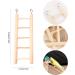 MEISH Wooden Ladder for Parrots with Five Rugs Wooden Ladder Cage Hanging Bird Climbing Toys Parrot Step Ladders for Bird parrot hamster - Buy Online on GoSupps.com