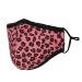 Washable Reusable 3 Layer Cotton Face mask Face Covering Bandana Face Mask Breathable Fashion Face Mask for Protection Against Pollution Pink 4pcs