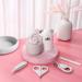 6-in-1 Baby Grooming Set | Natural Wooden Hairbrush, Nail Clippers, Scissors, File & Tweezers | Kids & Newborns | Nice Gift Box | White - Buy Online on GoSupps.com