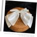 DOITOOL Bow Hairpin White Hair Clip Bow Clip Hair Bow Satin Clips Ponytail Hair Decor Big Bowknot Headband White Bow Hair Barrettes Bow Knot Hairpins Bride Alloy Holder Wedding - Buy Online on GoSupps.com