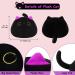 Kawaii Black Cat Plush Stuffed Toy - Chubby Cat Pillow for Home Decoration - 7.9 inch (20cm) - Buy Online on GoSupps.com