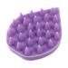 PartyKindom 1pc Bath Brush Laundry Collector Silica Gel Birthday Gift Violet Hair 8.5x7cm purple