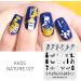 Kads Nail Stamping Plate NA027 - Floral Nature Stencil Design for DIY Nail Art & Decoration | International Shipping - Buy Online on GoSupps.com