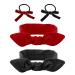 2 Pieces of Headbands 2 Hair Ties Women's Hairbands Red Bow Headbands Retro Headbands Hair Accessories Suitable for Sports Fitness Yoga Face Wash Hair Accessories Headbands (Red Black)