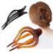 Hollow simple for thick hair 2 pieces plastic non-slip large hair clips French design for women and girls