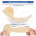 Haofy Heel Cushion - Self-Adhesive Anti-Slip Gel Inserts for High Heels & Pumps | Comfort & Protection for Large Shoes - Buy Online on GoSupps.com