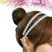 Double Row Flower Headband Pearl Headwear Elastic Hair Band Sunflower Hair Accessory - Buy Online on GoSupps.com