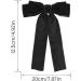 Molain Black Bow Barrettes - Kawaii French Hair Clip for Women and Girls | Aesthetic Hairbows for Halloween, Christmas, Easter Cosplay - Buy Online on GoSupps.com