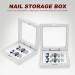 Lurrose 3Pcs Nail Art Storage Box Set - Jewelry Tablets & Empty Nail Tips Container for Ultimate Nail Decoration Organization - Buy Online on GoSupps.com
