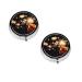 Beautiful Fireworks Printed Mini Round Pill Box Pill Box 3 Compartment Medicine Pill Case Pill Organizer Travel Pillbox Portable Pill Box for Pocket Home Office Use