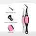 Soft-Grip Craft Tweezers Set for Jewelry Making, Beading, and Electronic Work - Stainless Steel Precision Tweezers - 2 Pieces (Silver, Pink, Black) - Buy Online on GoSupps.com