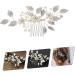 Ipetboom Bridal Hair Accessories Wedding Hair Accessories Crystal Wedding Hair Accessory Bride Headpieces for Wedding Rhinestone Barrettes Pearl Zinc Alloy Bridesmaid Hair Comb - Buy Online on GoSupps.com