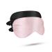 Luxtude Eye Masks for Sleeping, Natural Mulberry Silk Sleep Mask, Super Soft Satin Sleep Mask, Satin Eye Masks for Sleeping Blockout, Blindfold, Night Mask, Eye Cover, Eye Shades for Women Men, 2 Pack Black & Pink
