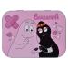 Barbapapa children's plaster licensed product - 2 pieces - metal box - 24 plaster - beautiful design plaster storage box for children - Suitable for backpack - Handbag Barbapapa 2 pieces