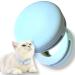 moosh Silicone Airtag Holder for Dogs and Cats | Perfect for Pet Trackers | Safe & Stylish Light Blue