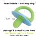Silicone Baby Pacifier Teether 2 Pack for Babies 0-12 Months - Hands-Free Teething Relief Toys - Freezable & Chewable - Blue Yellow - Buy Online on GoSupps.com