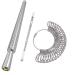 DoGeek Ring Sizer Measuring Tool Set Metal Ring Sizers Stainless Steel Ring Gauges Finger Sizer & Ring Mandrel Aluminuml (Size 1-13), 27 Pcs