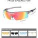 DUCO Polarized Sports Cycling Sunglasses for Men | 5 Interchangeable Lenses | Running, Golf, Fishing, Hiking | Gunmetal - Buy Online on GoSupps.com