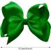 Christmas Green Ribbon Hair Bow Clips 6Inch - Fashionable Hair Accessories for Girls, Women, Toddlers - Christmas Tree Design - Buy Online on GoSupps.com