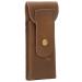 Portable Safety Razor Case Shaving Bag Holder Old Fashioned Cowhide Leather Travel Bag with Razor Cover