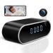 Security Camera Indoor with Alarm Clock, WiFi Indoor Surveillance Camera with Motion Detection, Night Vision and Mobile Phone App, Pet Cat Dog Cam for Home and Office