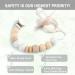 Buy Kowlone Silicone Pacifier Chain for Girls - 2-Pack (Beige & Oatmeal) | Dummy Clips & Holder for Baby Showers - Buy Online on GoSupps.com