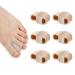 Toe Hallux Valgus Separator 6PCS Toe Separators for Overlapping Toes Women 2 Loops Bunion Corrector Gel Toe Spacers for Feet Men Toe Protectors for Hammer Toes Big Toe Straightener Spreader Relief Crooked