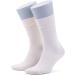 BAMBOOVEN Men's Diabetic Bamboo Crew Socks (2 Pack) | Super Thin, Odor Free & Breathable | Size 8-11 | Beige-gray - Buy Online on GoSupps.com
