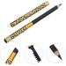 CANIGHT 2pcs Double Head Eyebrow Pencil) Make up Palette Eyebrow Pencil with Brow Brush Leopard Uk Wooden 1 count (Pack of 1) Black - Buy Online on GoSupps.com