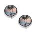 Sunrise Tropical Palm Tree Island Printed Mini Round Pill Box Pill Box 3 Compartment Medicine Pill Case Pill Organizer Travel Pillbox Portable Pill Box for Pocket Home Office Use