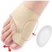 Unisex Hallux Valgus Corrector - Breathable Nylon Bandage for Large Toes | Skin-Colored Foot Pain Relief with Non-Slip Silicone Strips - Buy Online on GoSupps.com