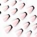 24pcs Short Coffin Black Tip Stick on Fake Nails for Women - Nail Art Accessories - Buy Online on GoSupps.com