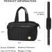 SONARIN Stylish Black Baby Nappy Changing Tote Bag | Large Capacity Multi-Pocket Diaper Satchel Messenger Bag | Travel-Friendly Design with Single Shoulder Strap - Buy Online on GoSupps.com